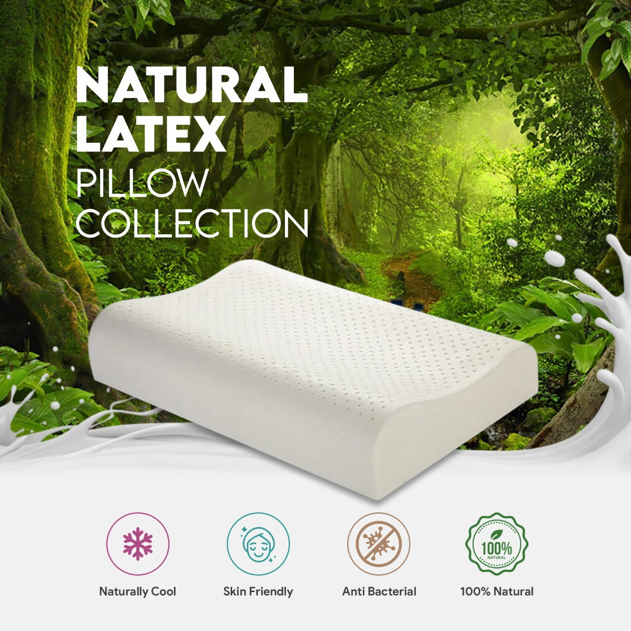 Orthopedic latex pillow best sale